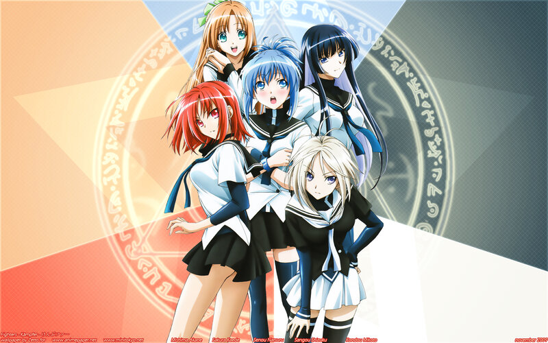 anime girls in school uniforms