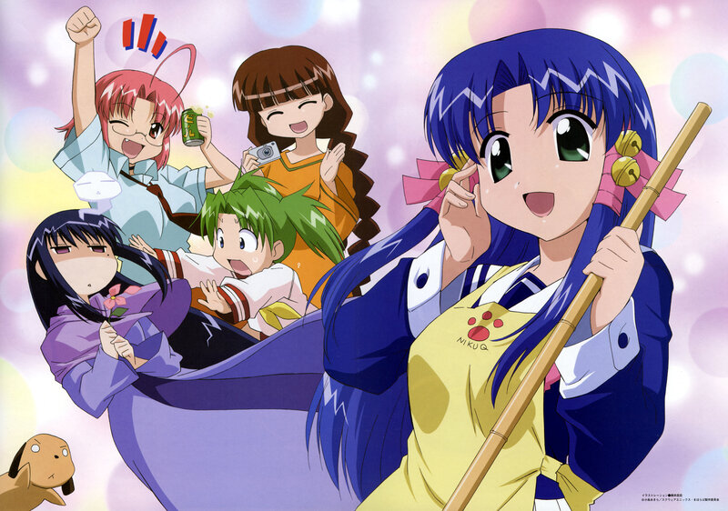 Anime girls in school uniforms