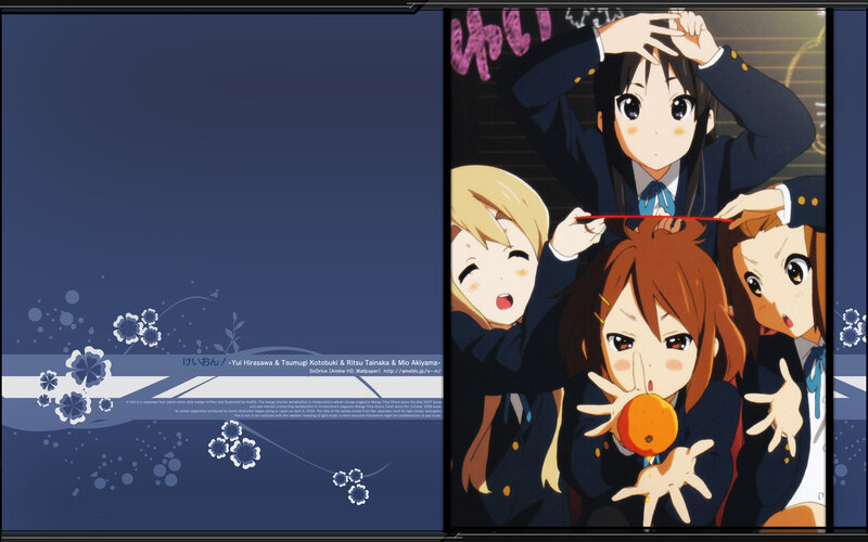 Anime girls in school uniforms