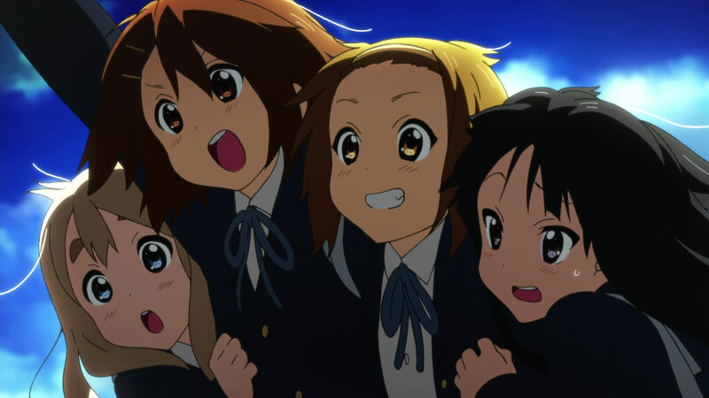anime girls in school uniforms