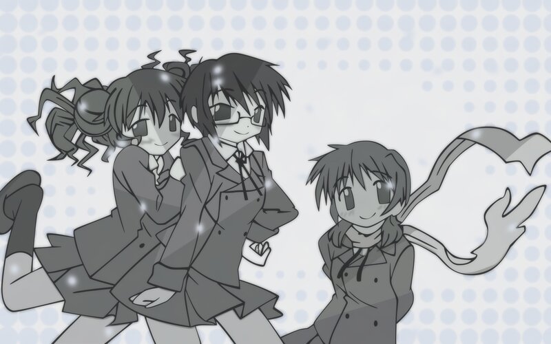 anime girls in school uniforms
