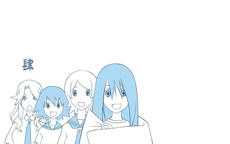 anime girls in school uniforms