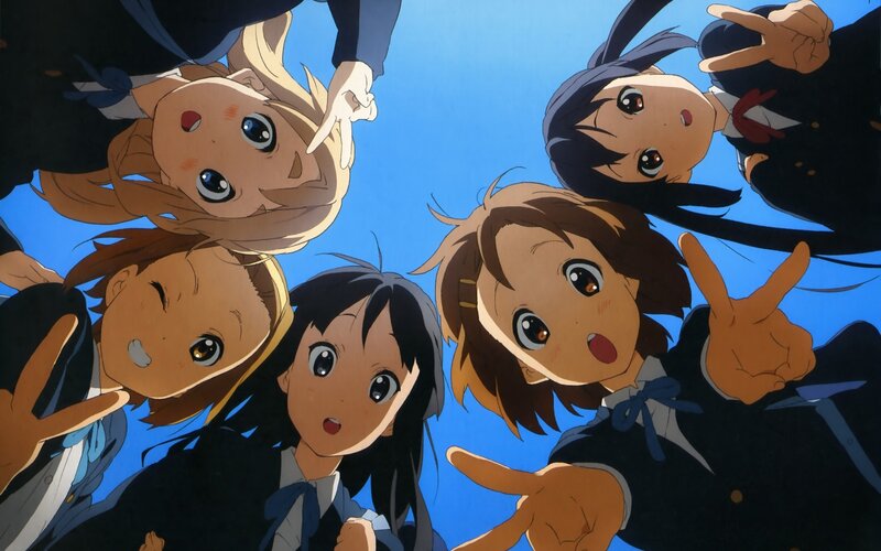 anime girls in school uniforms