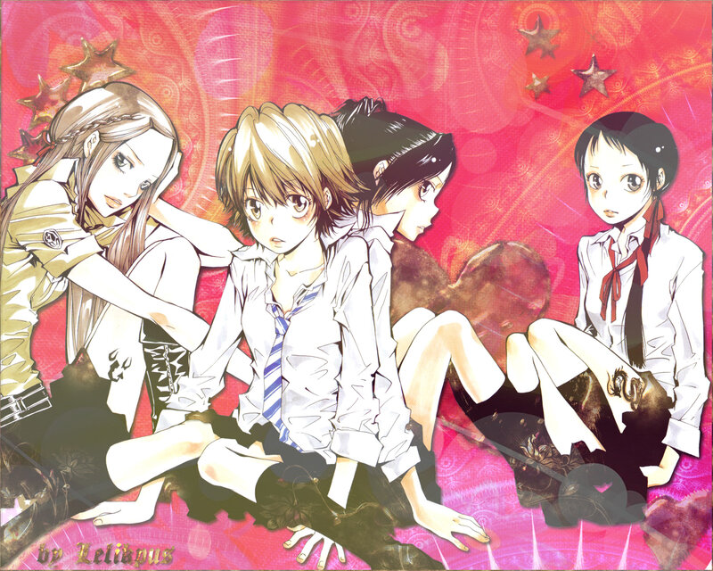 anime girls in school uniforms