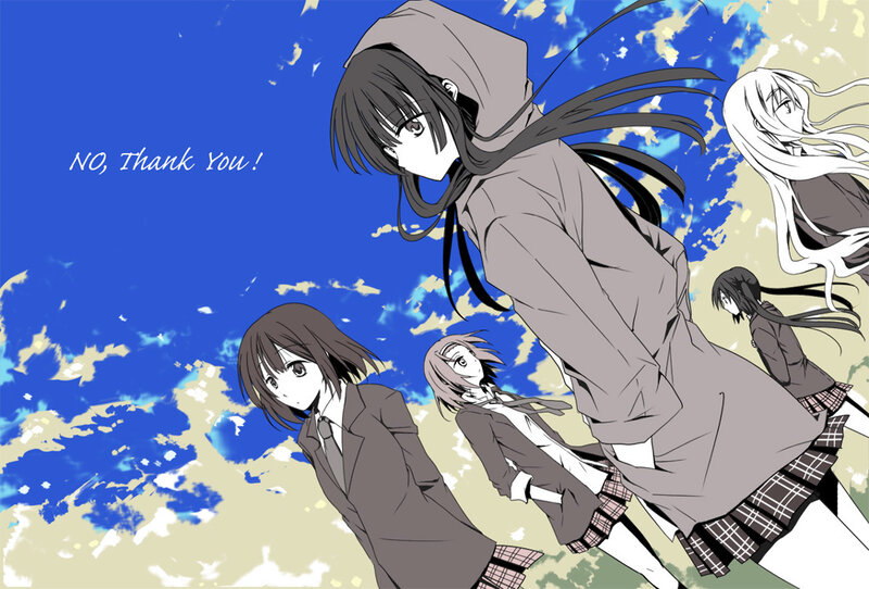 anime girls in school uniforms