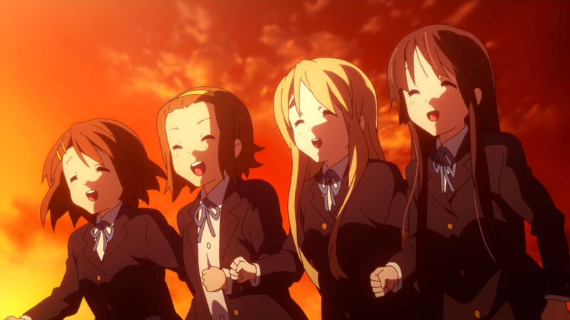 anime girls in school uniforms