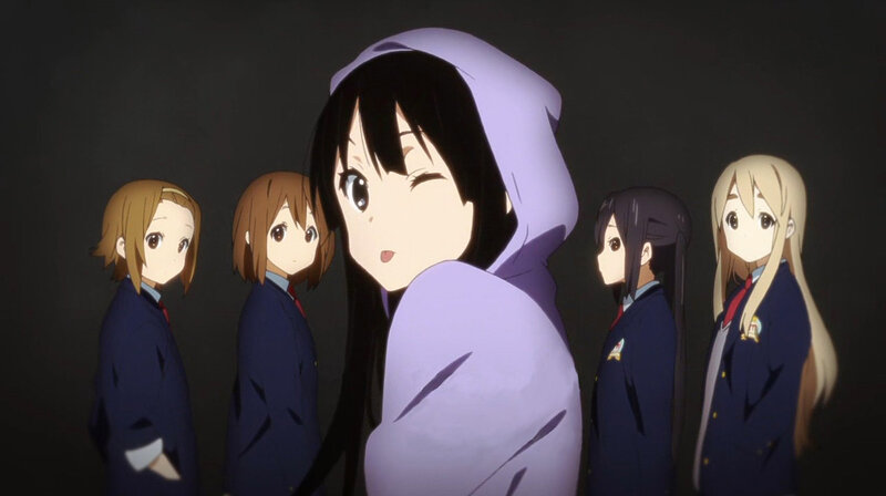 anime girls in school uniforms