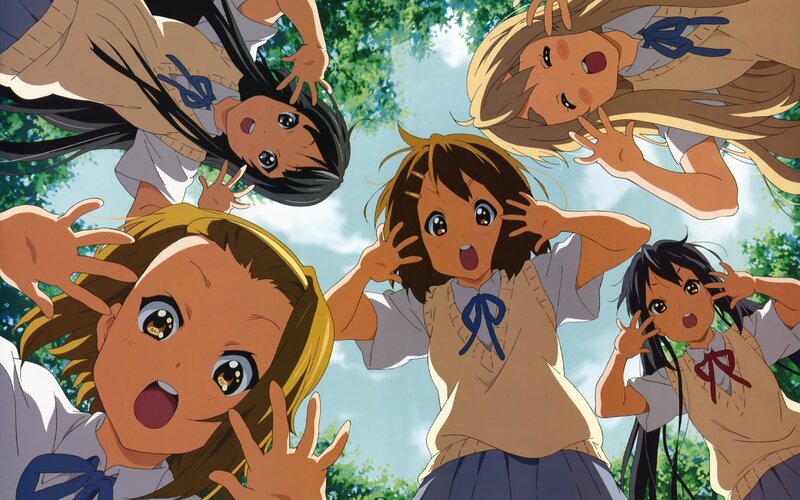 anime girls in school uniforms