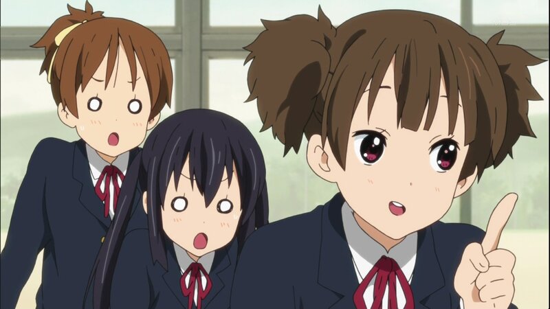 anime girls in school uniforms