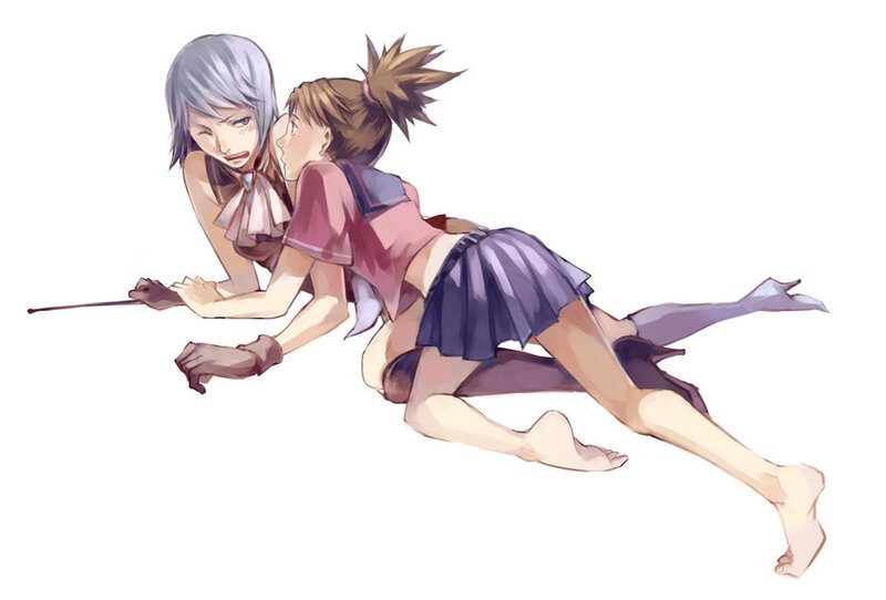 anime girls in school uniforms