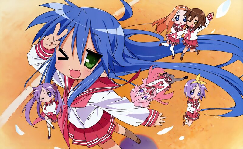 anime girls in school uniforms