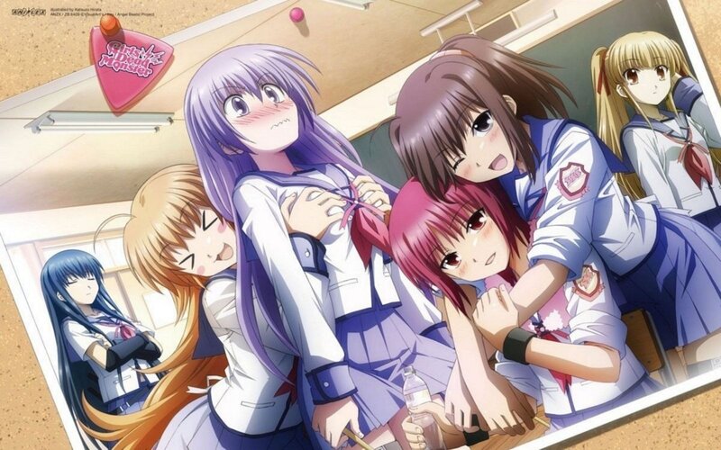 anime girls in school uniforms