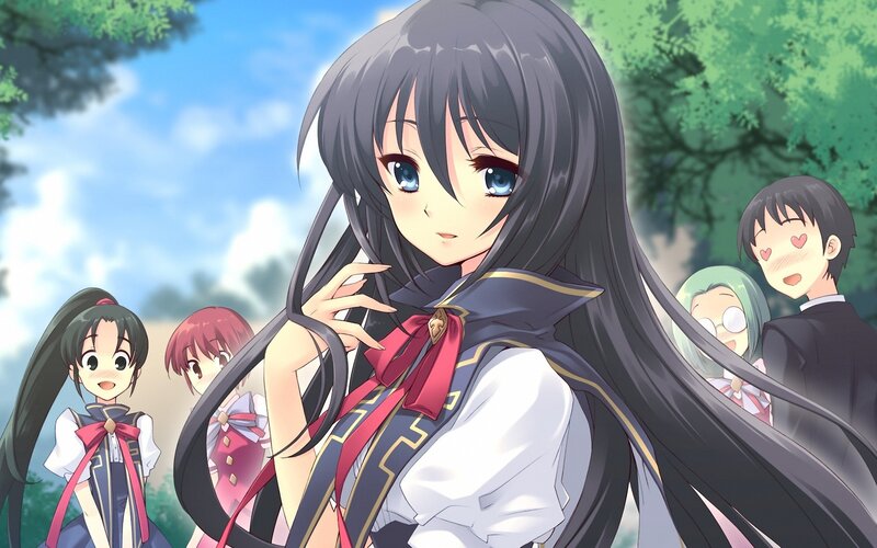 anime girls in school uniforms