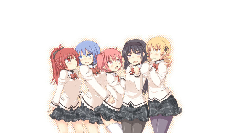 anime girls in school uniforms