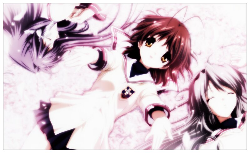 anime girls in school uniforms