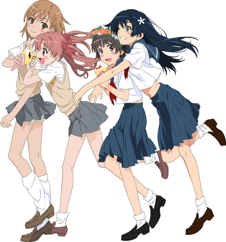 anime girls in school uniforms