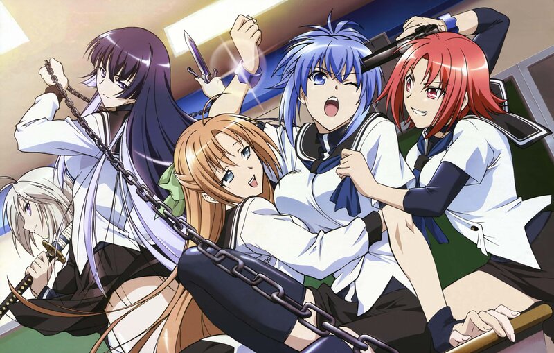 anime girls in school uniforms