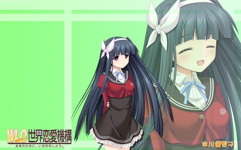 Anime girls in school uniforms