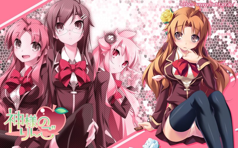 Anime girls in school uniforms
