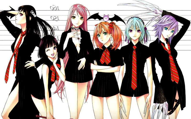 anime girls in school uniforms