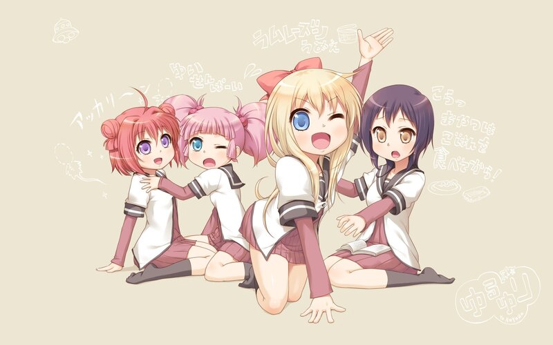 anime girls in school uniforms