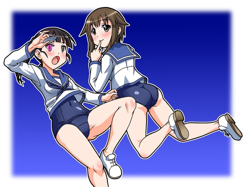 anime girls in school uniforms