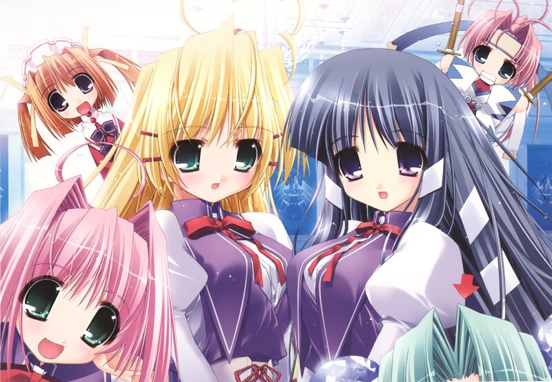 anime girls in school uniforms