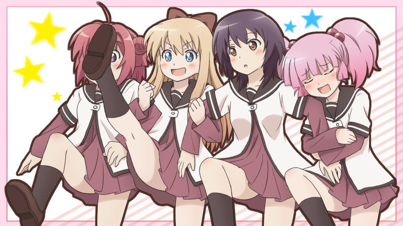 anime girls in school uniforms