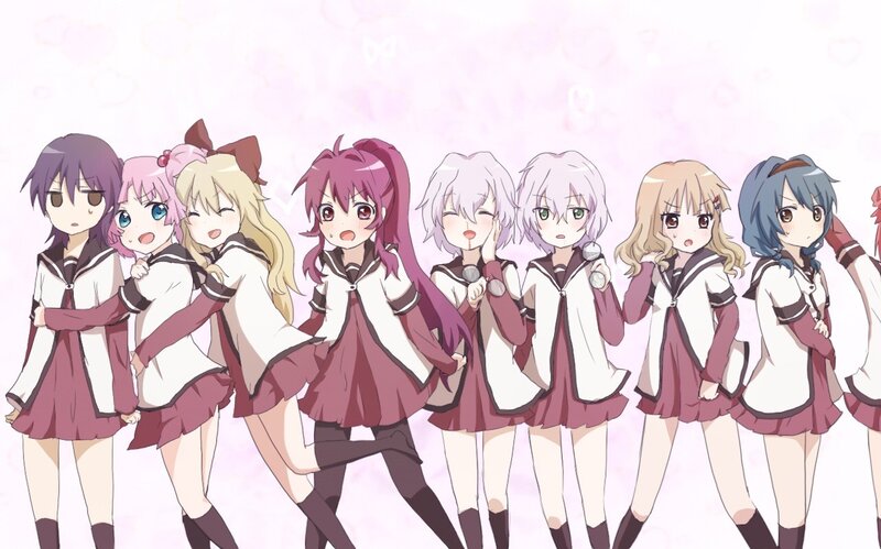 anime girls in school uniforms