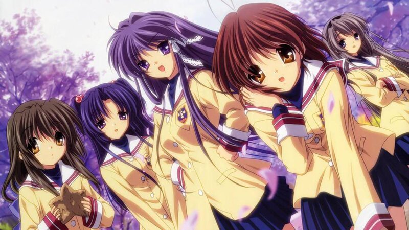 anime girls in school uniforms