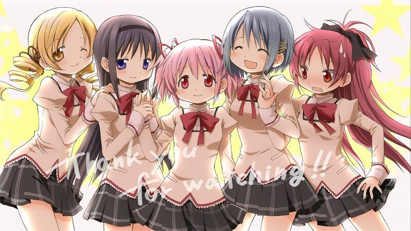 anime girls in school uniforms