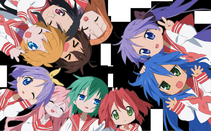 anime girls in school uniforms