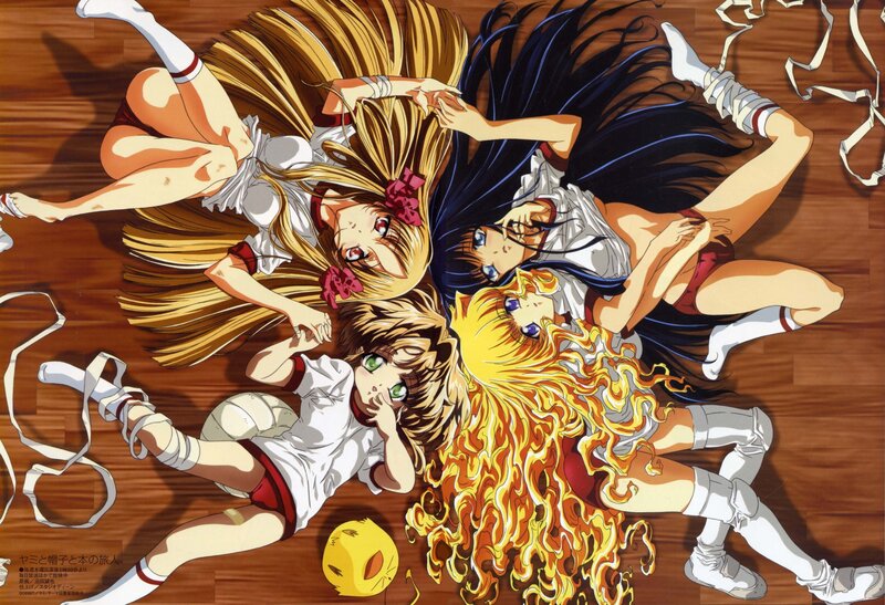 anime girls in school uniforms
