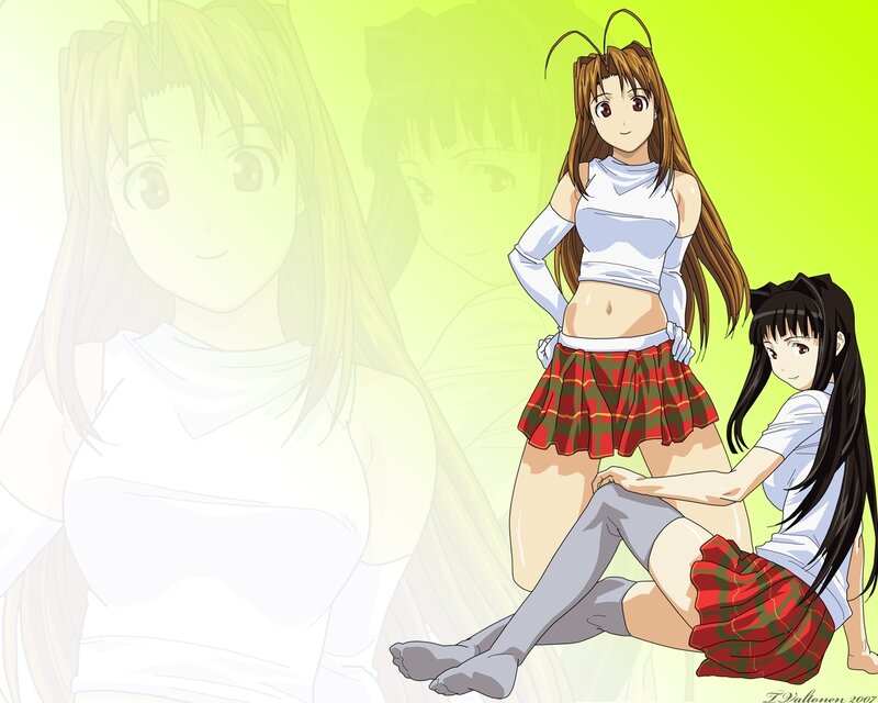 anime girls in school uniforms