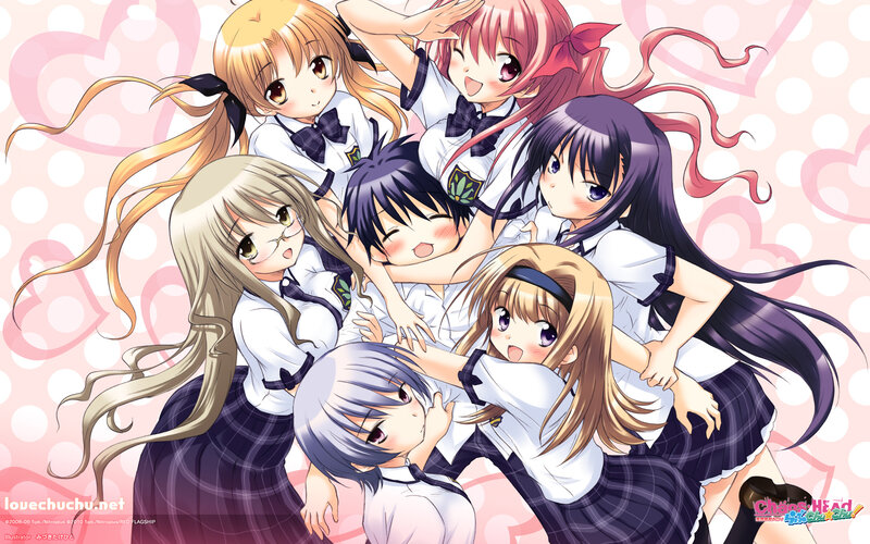 anime girls in school uniforms