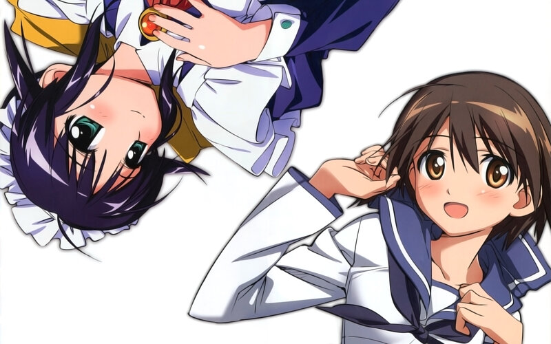 anime girls in school uniforms