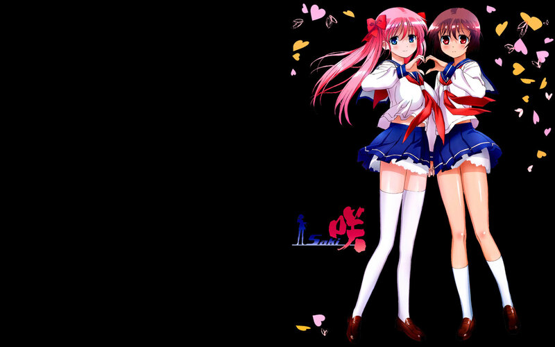 anime girls in school uniforms