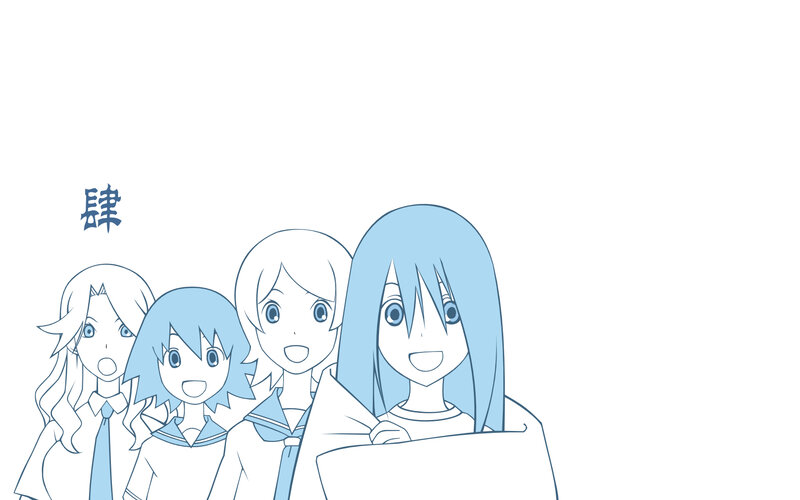 anime girls in school uniforms