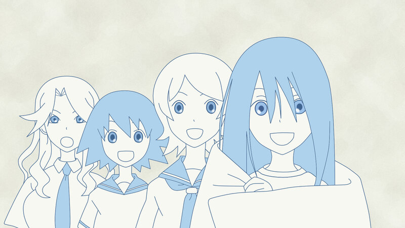 anime girls in school uniforms