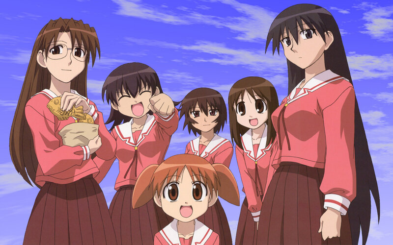 anime girls in school uniforms