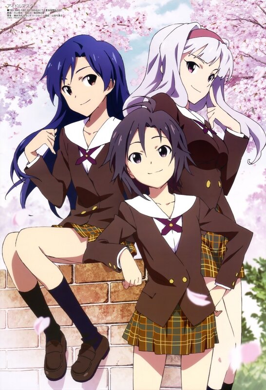 anime girls in school uniforms