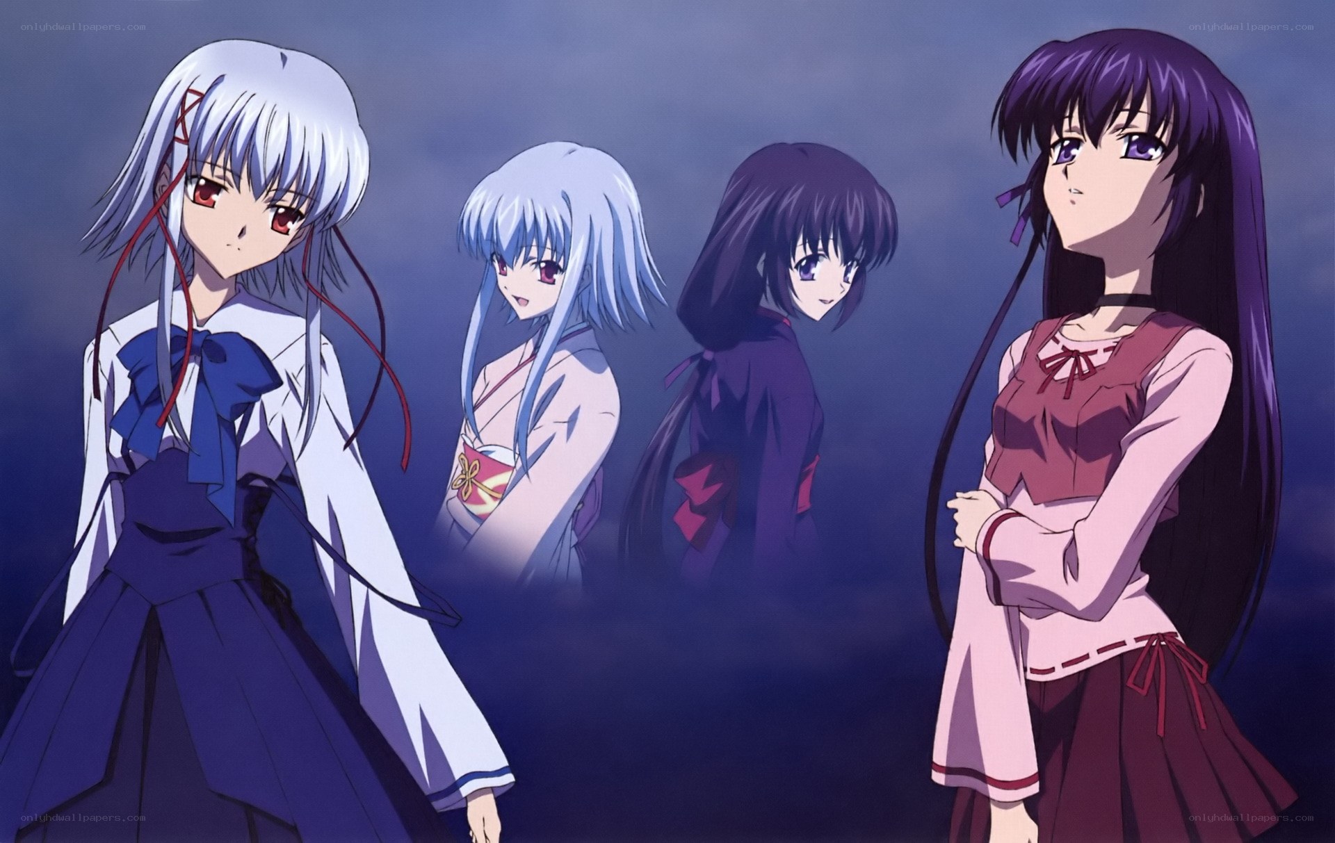 anime girls in school uniforms