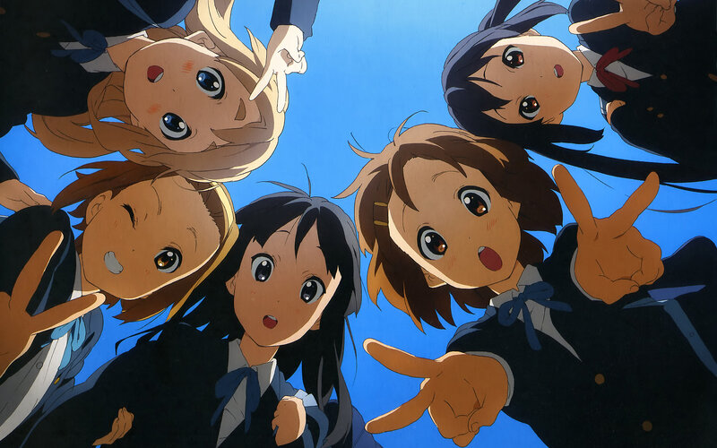 anime girls in school uniforms