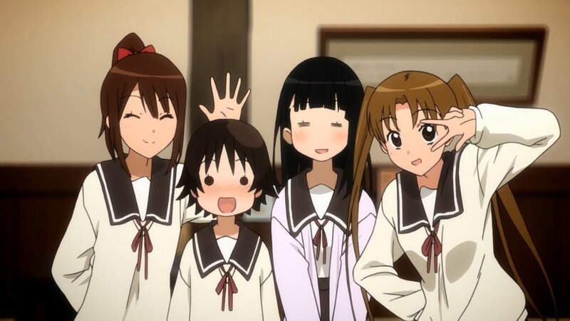 anime girls in school uniforms