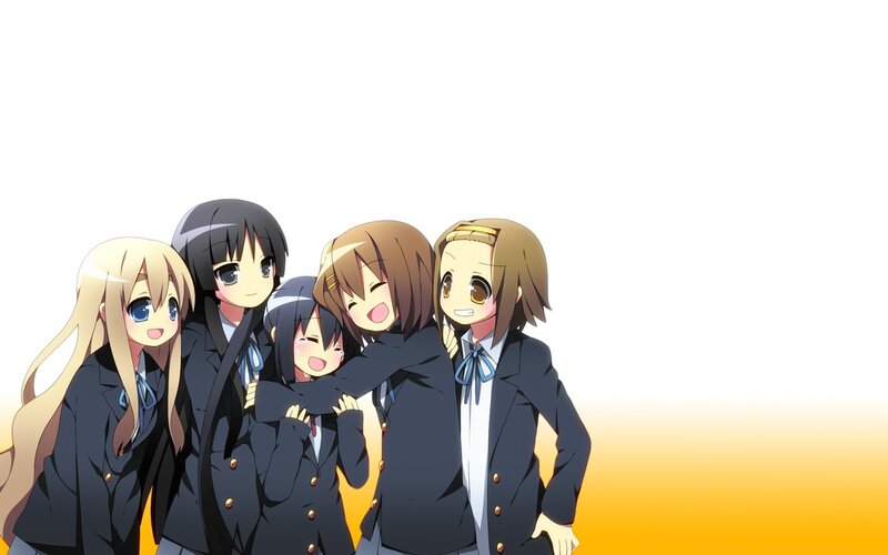 anime girls in school uniforms