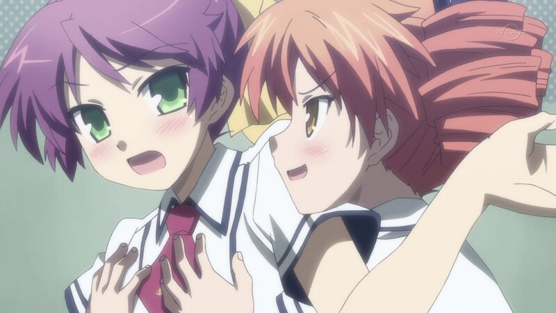 anime girls in school uniforms