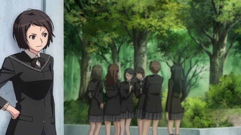 anime girls in school uniforms