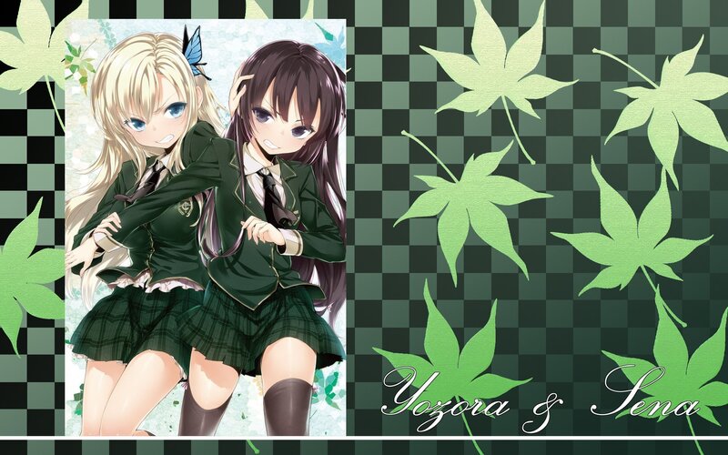 anime girls in school uniforms