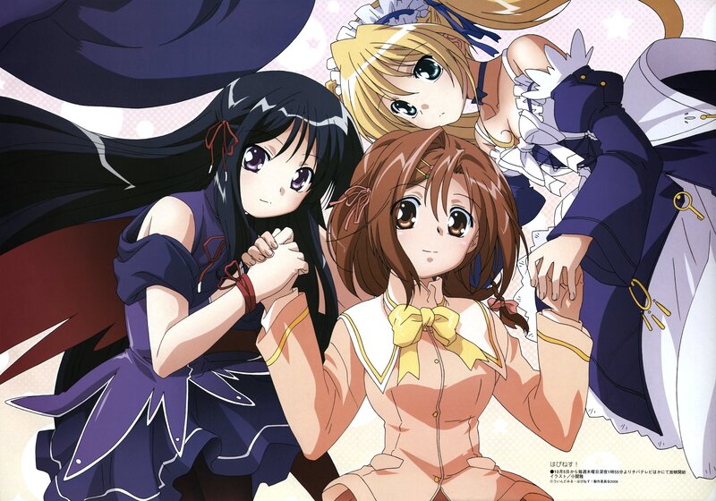 anime girls in school uniforms