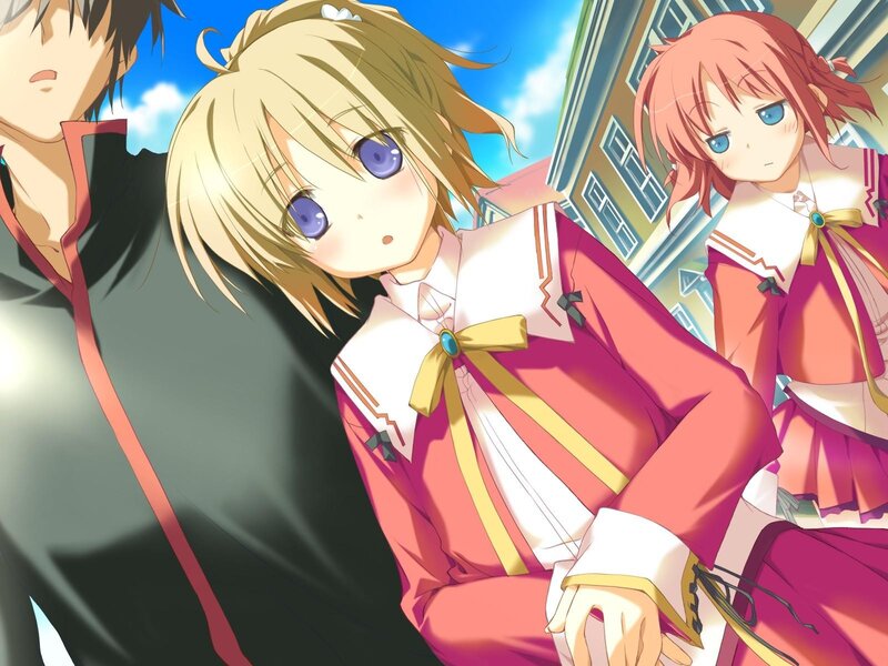 anime girls in school uniforms